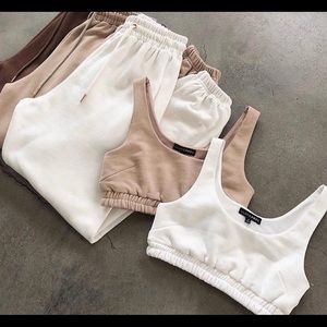 JLuxLabel white jogger set